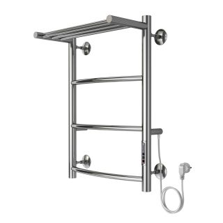 Полотенцесушитель электрический AZARIO VERONA AZ04846P 400/600 3 секции, с полкой, диммер справа, хром